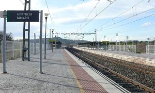 Imatge de l&#039;estació de ferrocarril &#039;Altafulla Tamarit&#039;, ubicada al terme municipal de Tarragona