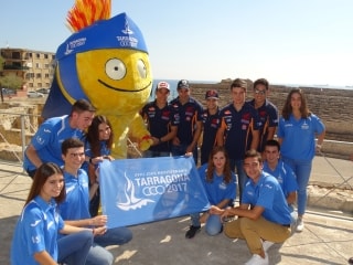 Imatge d&#039;arxiu d&#039;alguns dels voluntaris dels Jocs Mediterranis Tarrragona 2018.
