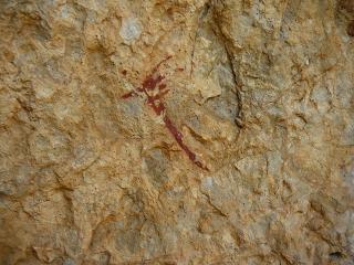 Figura de la Balma d&#039;en Roc, un dels conjunts d&#039;art rupestre que s&#039;ha protegit a l&#039;entorn de Vandellòs