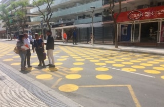 Regidors de C&#039;s han visitat el tram de l&#039;avinguda Carles Buïgas que és objecte d&#039;una prova pilot per convertir-la en zona de vianants