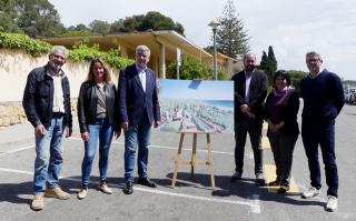 L&#039;alcalde i candidat d&#039;ERC perTarragona, Pau Ricomà, amb membres de la candidatura, ha presentat el projecte de creació d&#039;una gran avinguda per a vianants i bicicletes que es construirà a l’N-340, que unirà Llevant i Tarragona Centre