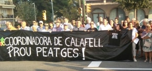 Imatge de la manifestació de Calafell 