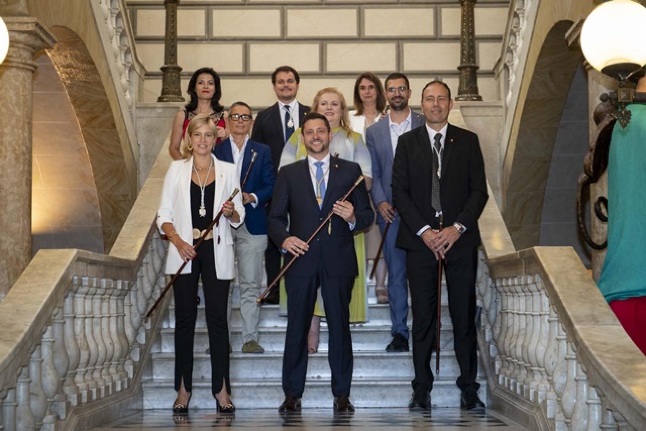 L&#039;alcalde de Tarragona, Rubén Viñuales, amb els consellers i conselleres del nou govern municipal