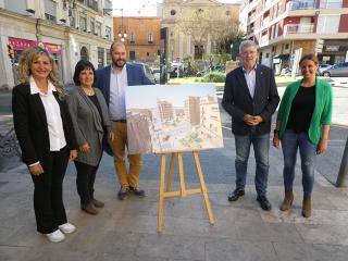 L’alcalde de Tarragona i candidat a la reelecció per ERC, Pau Ricomà, ha presentat el projecte de transformació de l’eix Apoca-Prim-Unió, acompanyat de membres de la candidatura