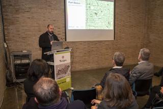 El conseller de Territori de l&#039;Ajuntament de Tarragona, Xavier Puig, durant la presentació de la segona fase del Pla Integral de la Part Baixa (PIPB), que consisteix en la diagnosi del Procés participatiu