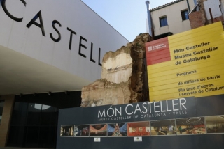 Imatge d&#039;arxiu dels arcs medievals que es van descobrir durant les obres del Museu Casteller i que l&#039;Ajuntament vol conservar