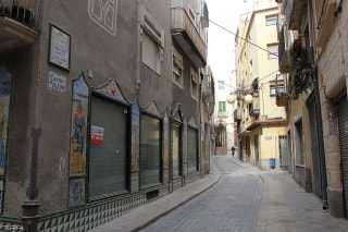 Un dels carrers principals de Valls