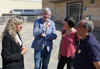 El candidat a la reelecció per ERC, Pau Ricomà, i la candidata i consellera d&#039;Esports, Mary López, han presentat les propostes en matèria esportiva