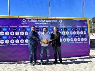 Presentació de la segona edició de la Llorenç Beach Soccer Cup 2023